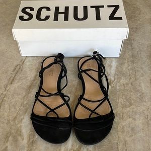 SCHUTZ black sandal 8.5